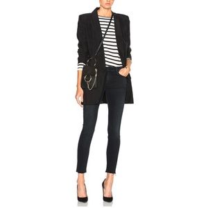 MOTHER Looker Ankle Fray in Black Bird 28